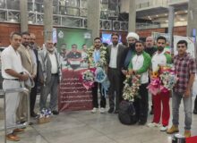  استقبال از قهرمانان تیراندازی قم در بازگشت از مسابقات قهرمانی آسیا